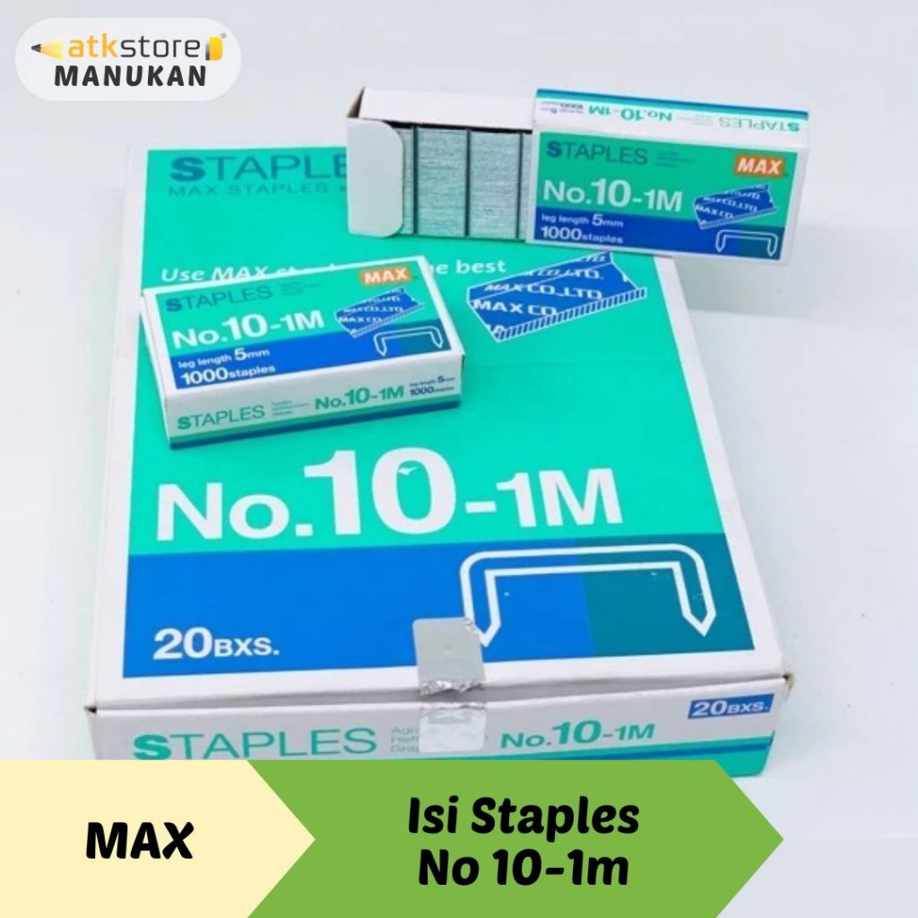 

Max Isi Staples No .10-1M - Isi Stapler Max No. 10-1M / Staples Kecil Max No. 10
