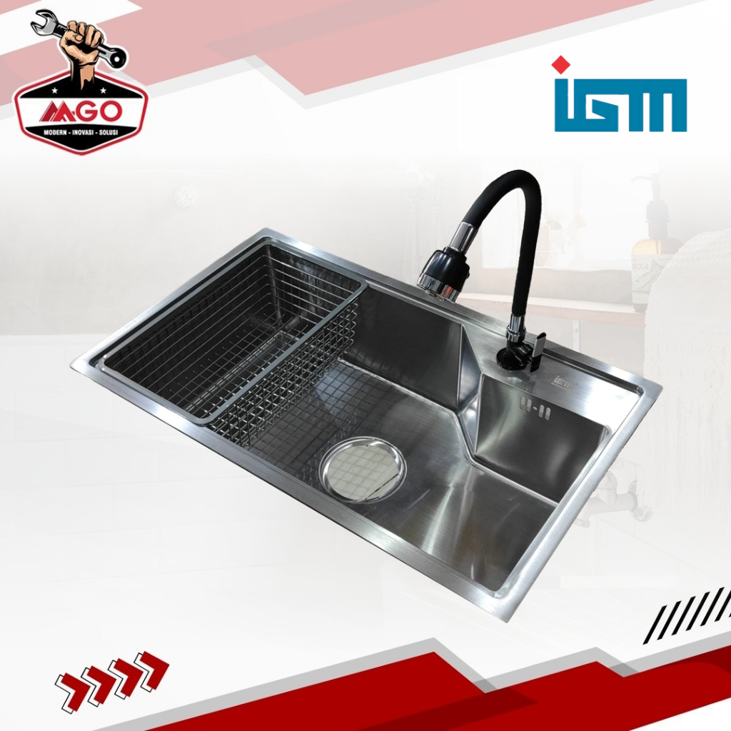 Kitchen Sink / Bak Cuci Piring Stainless Steel IGM IB-010 (single sink)