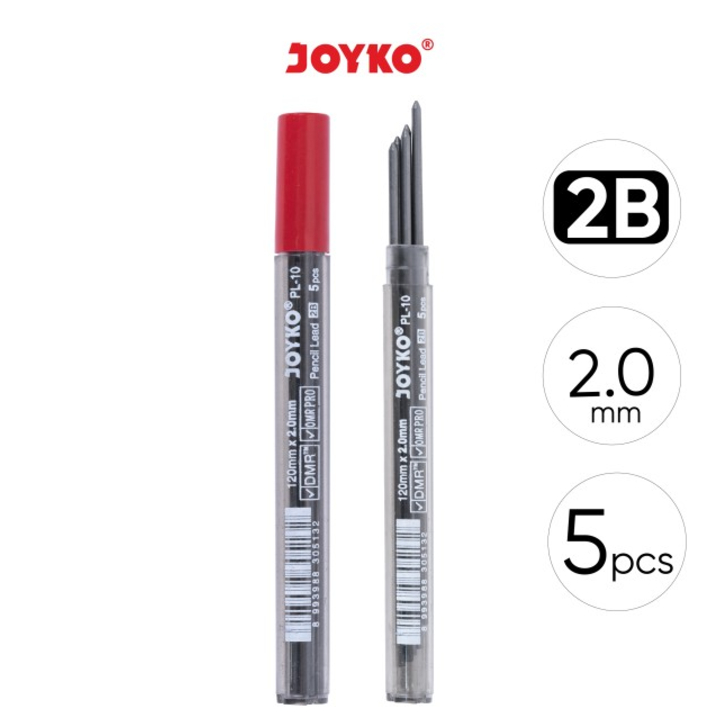 

Isi Pensil / Pencil Lead Pl 10 (2B, 2,0Mm) ecer