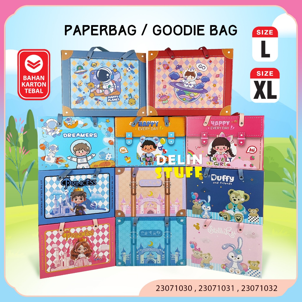 

Goodie Bag Ulang Tahun Anak Tas Ulang Tahun Anak Tas Bingkisan Ulang Tahun Paper Bag Ultah size L size XL (23071031, 23071032, 2307133, 23071034)