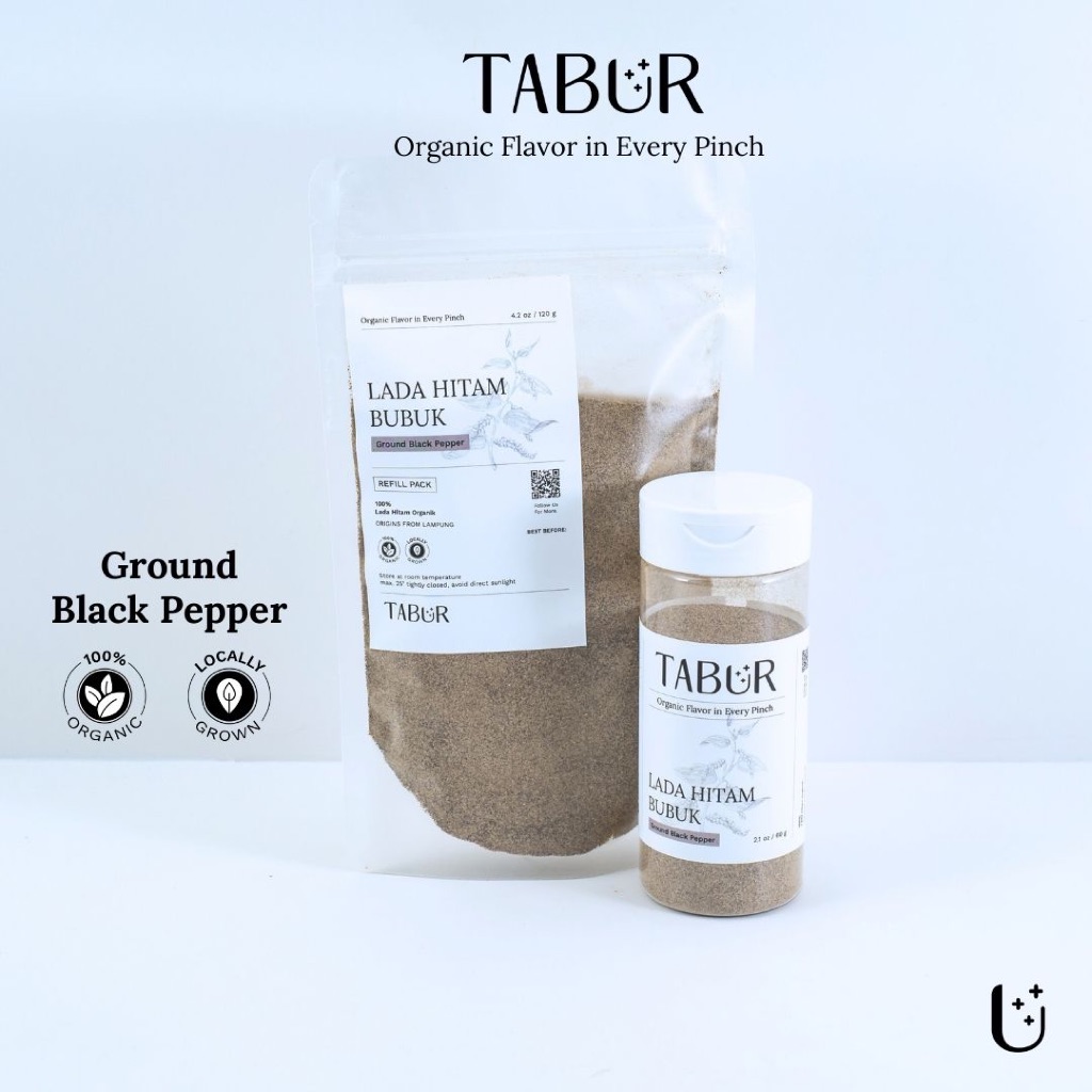 

Tabur Lada Hitam Bubuk (60g) | Merica Hitam - Ground Black Pepper Organic