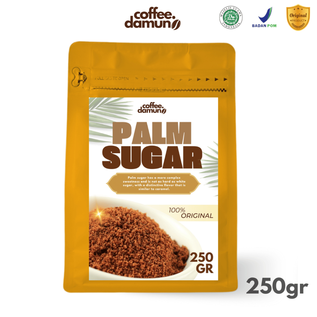 

Gula Aren Semut / Palm Sugar Nira Aren Bubuk Organik campuran Pemanis Kopi 250gr