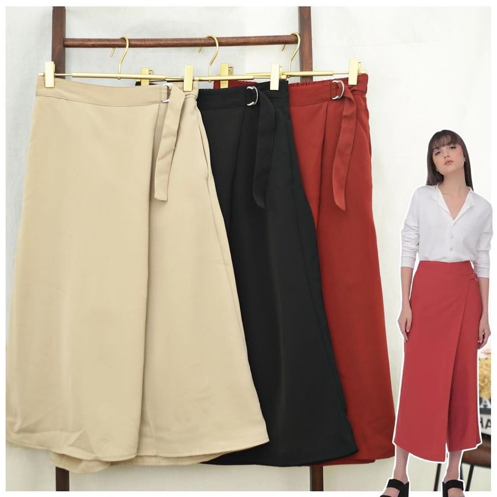 KODE M7R RD154 GU By UNQ WideLeg Cullotes Skirt Pants I43