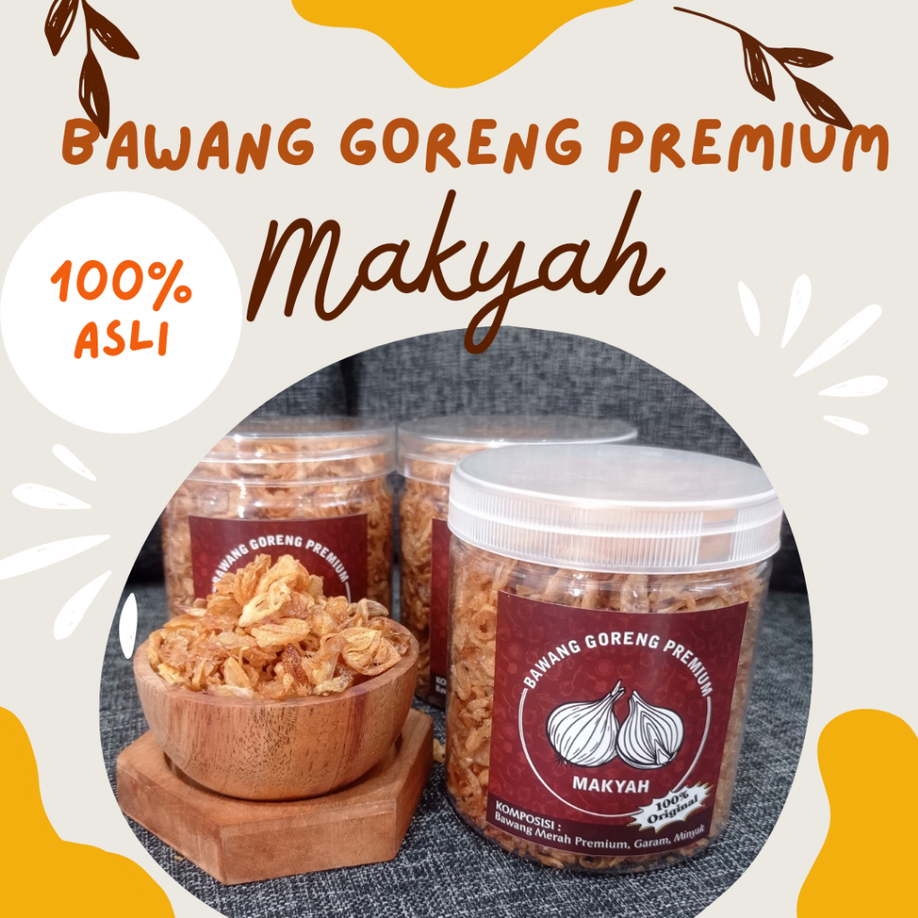 

Bawang goreng asli premium tanpa tepung