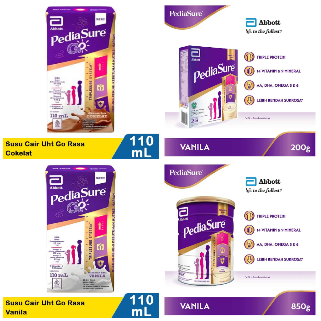 

Pediasure Susu Cair / Susu Bubuk