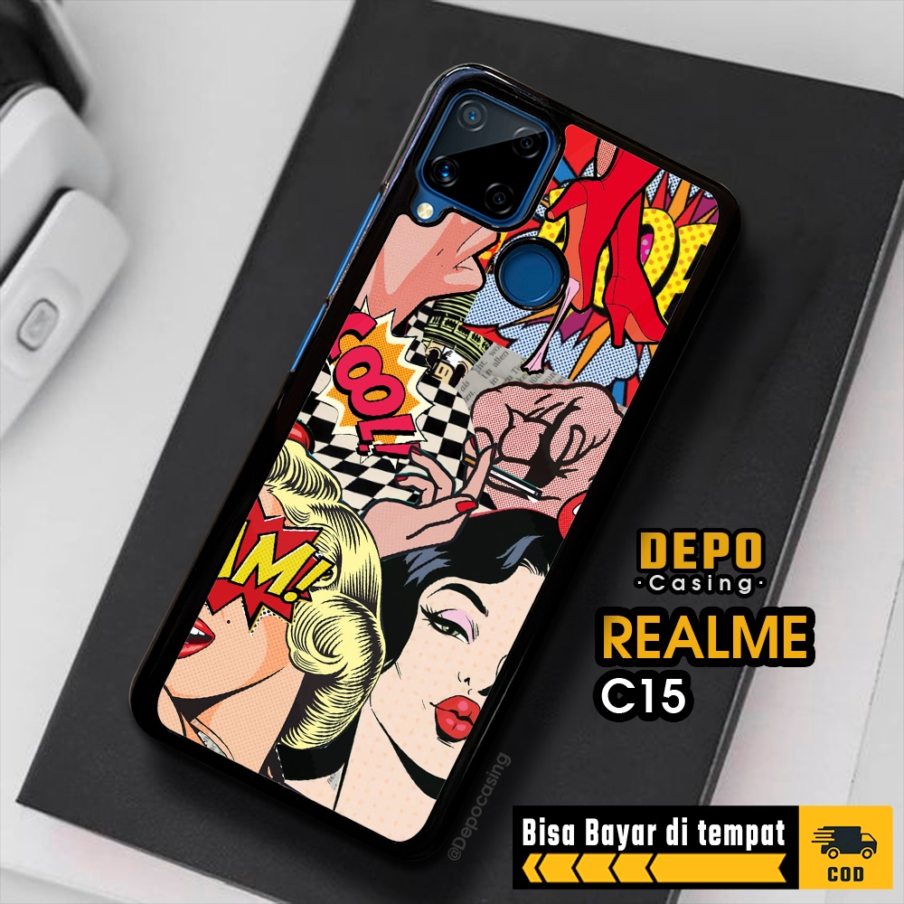 Case Realme C15 Casing Realme C15 Casing Depo Casing [GIRL] Case Glossy Case Aesthetic Custom Case A