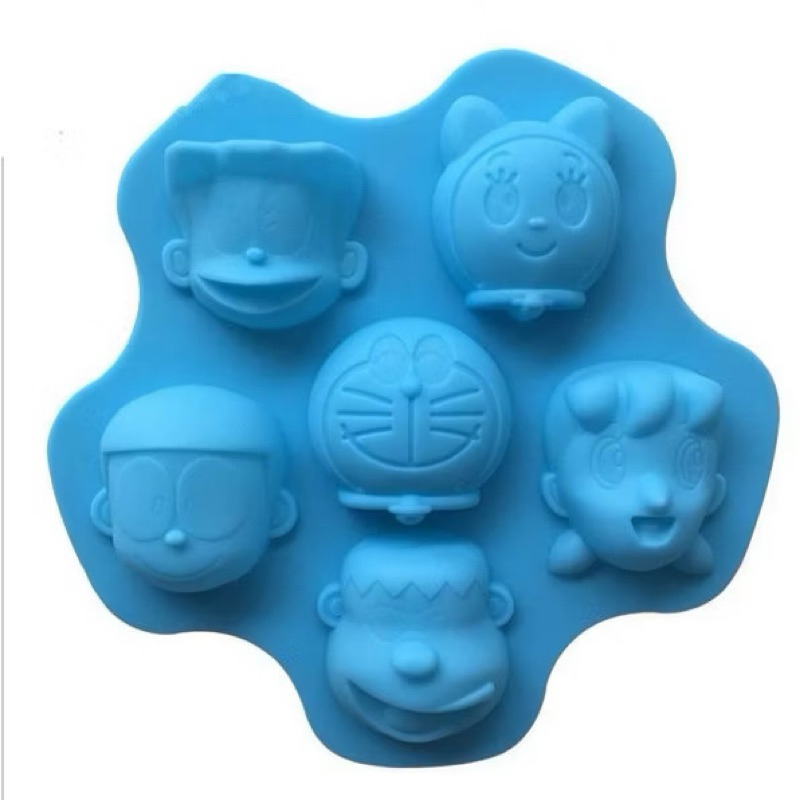 Cetakan kue doraemon / Cetakan jelly / Cetakan puding / Silikon puding / Cetakan coklat / Cetakan Ka
