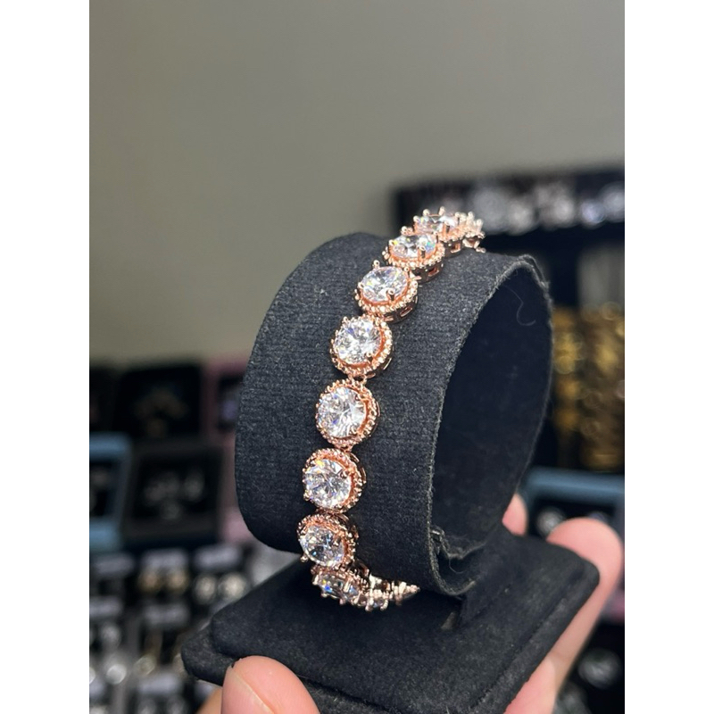 Gelang Moissanite Full Mata