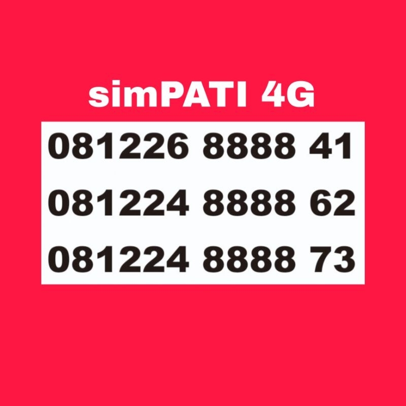 NOMOR CANTIK SIMPATI QUARTED 8888