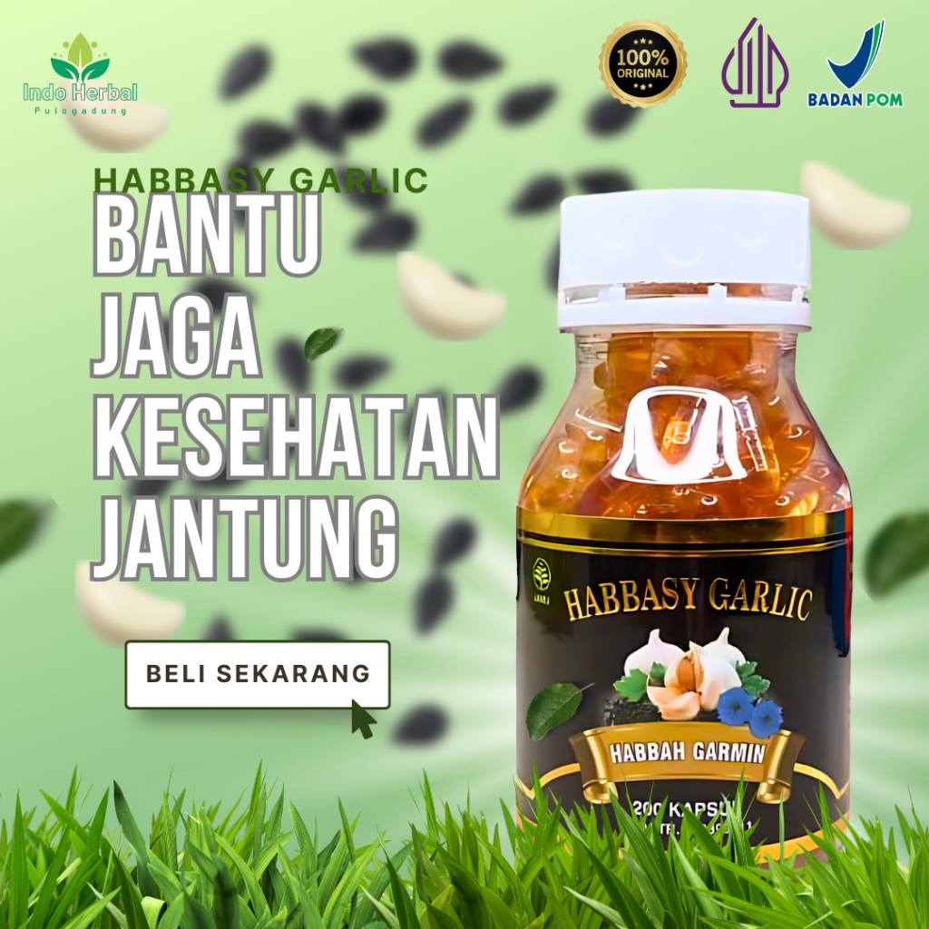 Habbasy Garlic | Habbasyi | Habbatussauda Oil Plus Garlic | Habbah Garmin isi 200 Kps| BPOM