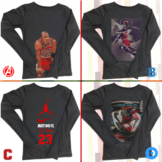 New Longsleeve Tshirt Michael Jordan Tshirt 100% Cotton Black | Size S M L XL XXL 3XL 4XL | Kaos Tan