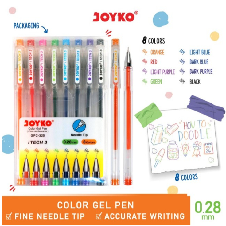 

Pena Warna Colour - Color Gel Pen Gpc 325 Itech 3