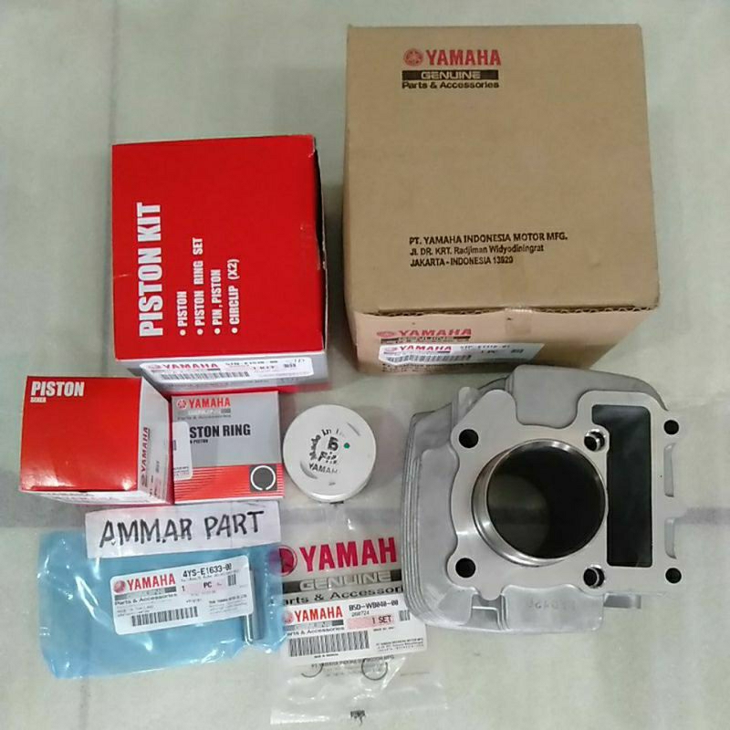 Buring Boring Cylinder Blok Mesin Seher Set Piston Kit Jupiter Z Lama Burhan Vega R New Asli Yamaha 