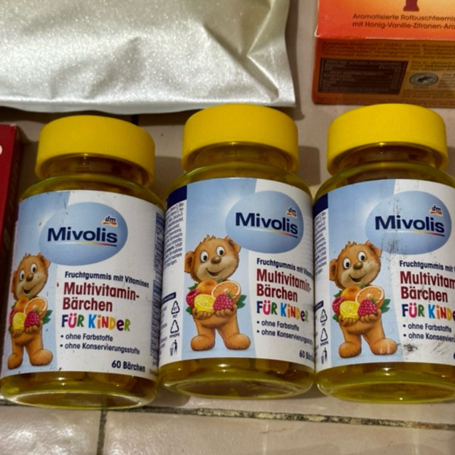 Mivolis Vitamin Anak Multivitamin-Bärchen für Kinder Fruchtgummis, 60 St