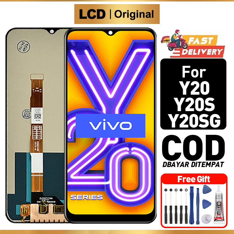 LCD VIVO Y20 Y20S - Y20S G Original 100% Fullset ori asli hp Touchscreen Murah For Glass Touch Scree