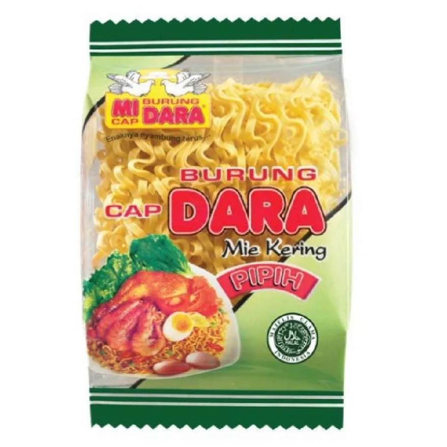 

Mi Burung Dara (pipih) kering 140gr