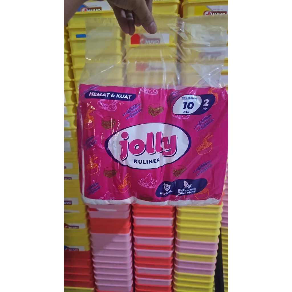 SBM ~ ￼tissue gulung toilet jolly kuliner coreless halal dan higienis 1 pax isi 10roll PROMO