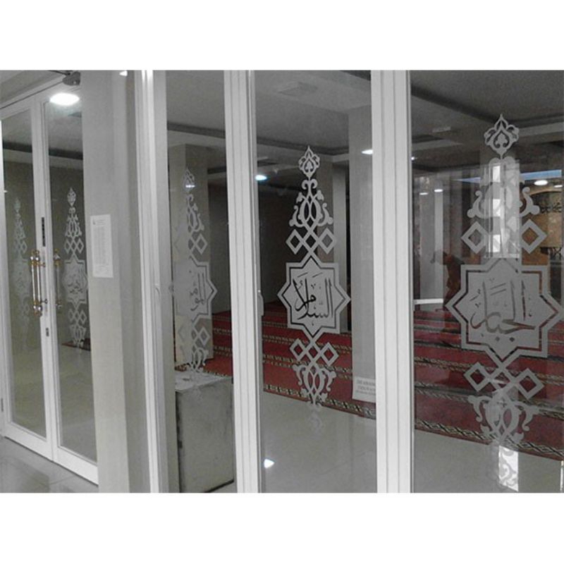 Stiker Masjid Stiker Allah Muhammad Stiker Kaligrafi Pintu Masjid Stiker Kaca Masjid Kaligrafu