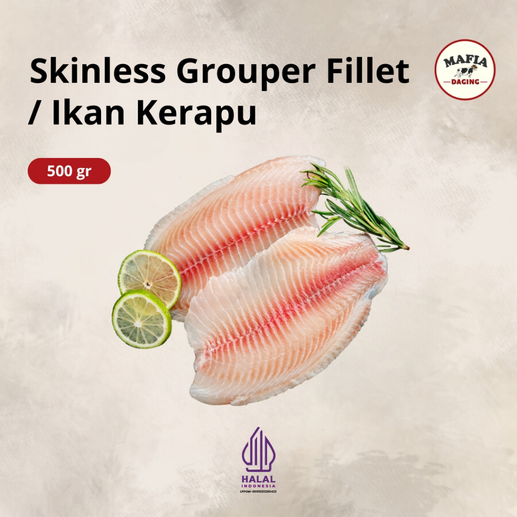 

[Mafia Daging] Ikan Kerapu Fillet Skinless 500g