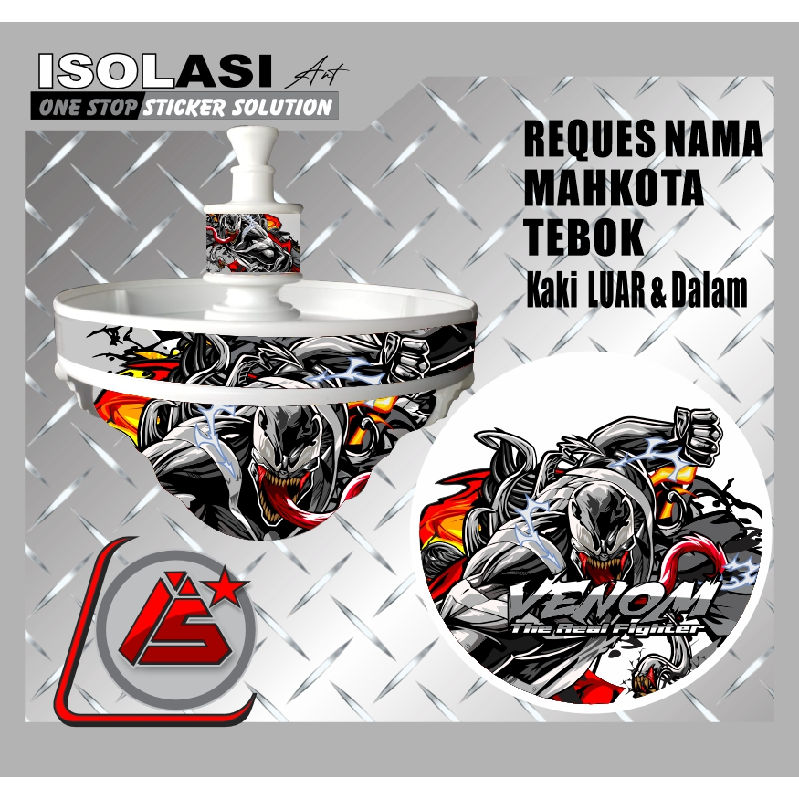 Stiker Sangkar Burung Lovebird - Decal Tebok Love Bird Kandang Bulat venom