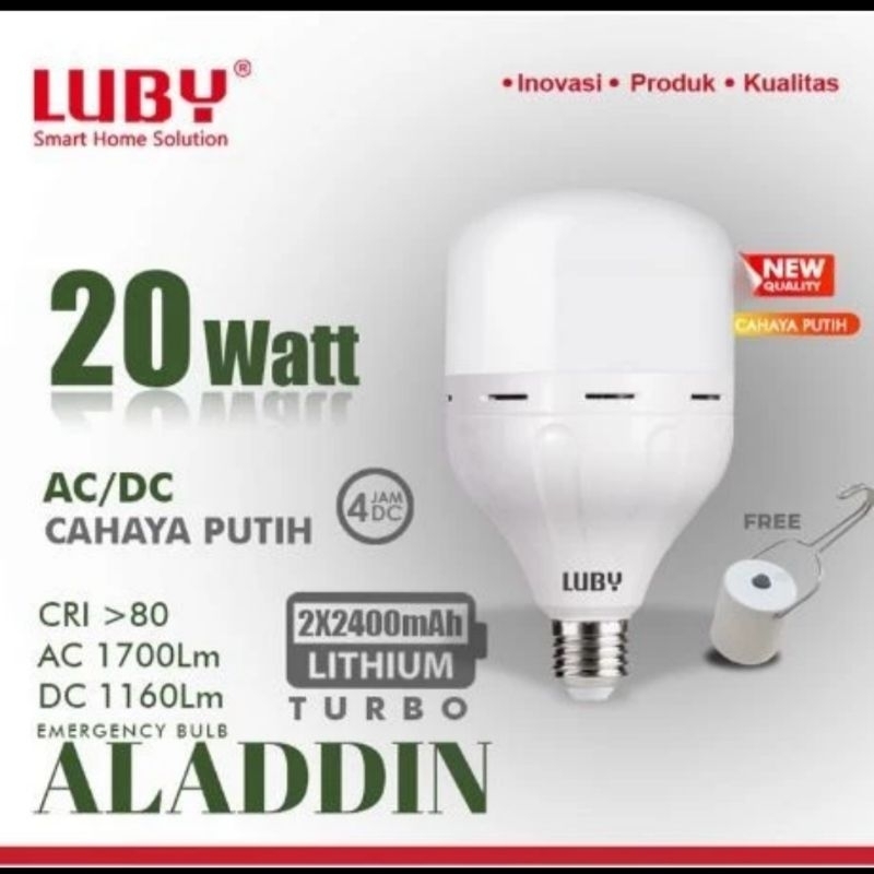 Lampu Emergency 20 Watt Putih -LUBY