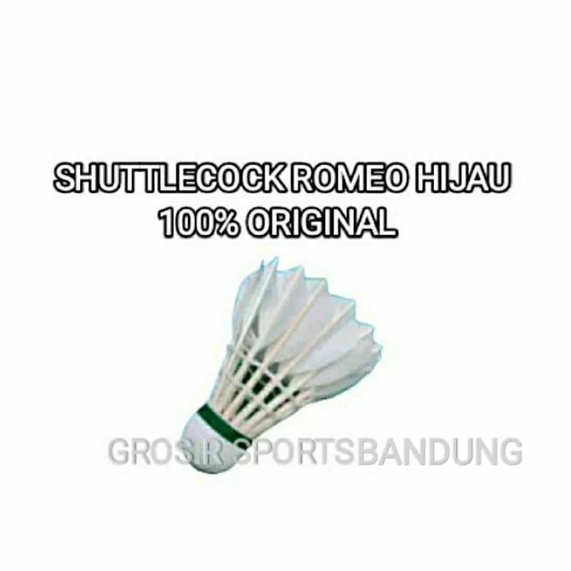 RB KOK / SHUTTLECOCK BADMINTON ROMEO HIJAU 100% ORIGINAL