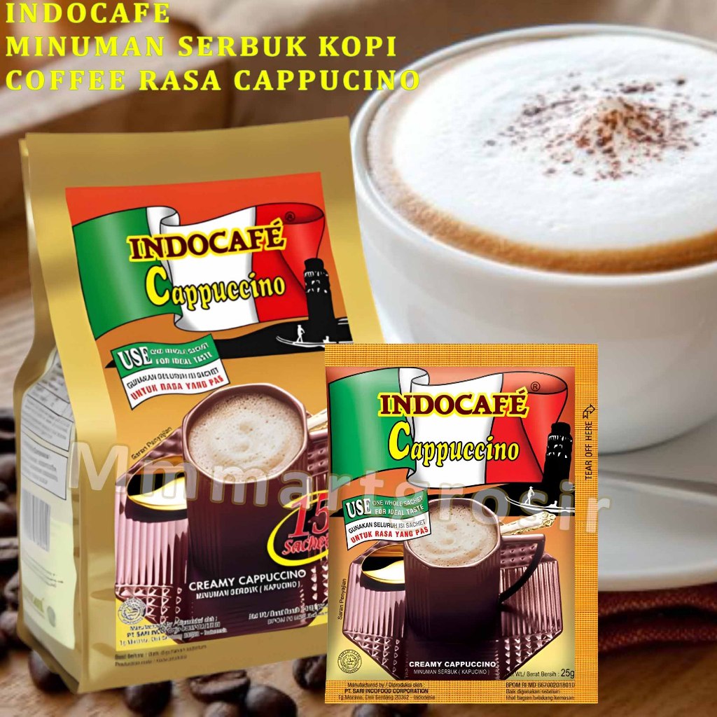 

Indocafe / Minuman Serbuk Kopi Instan / Coffee Rasa Cappucino / 15scht x 25gr