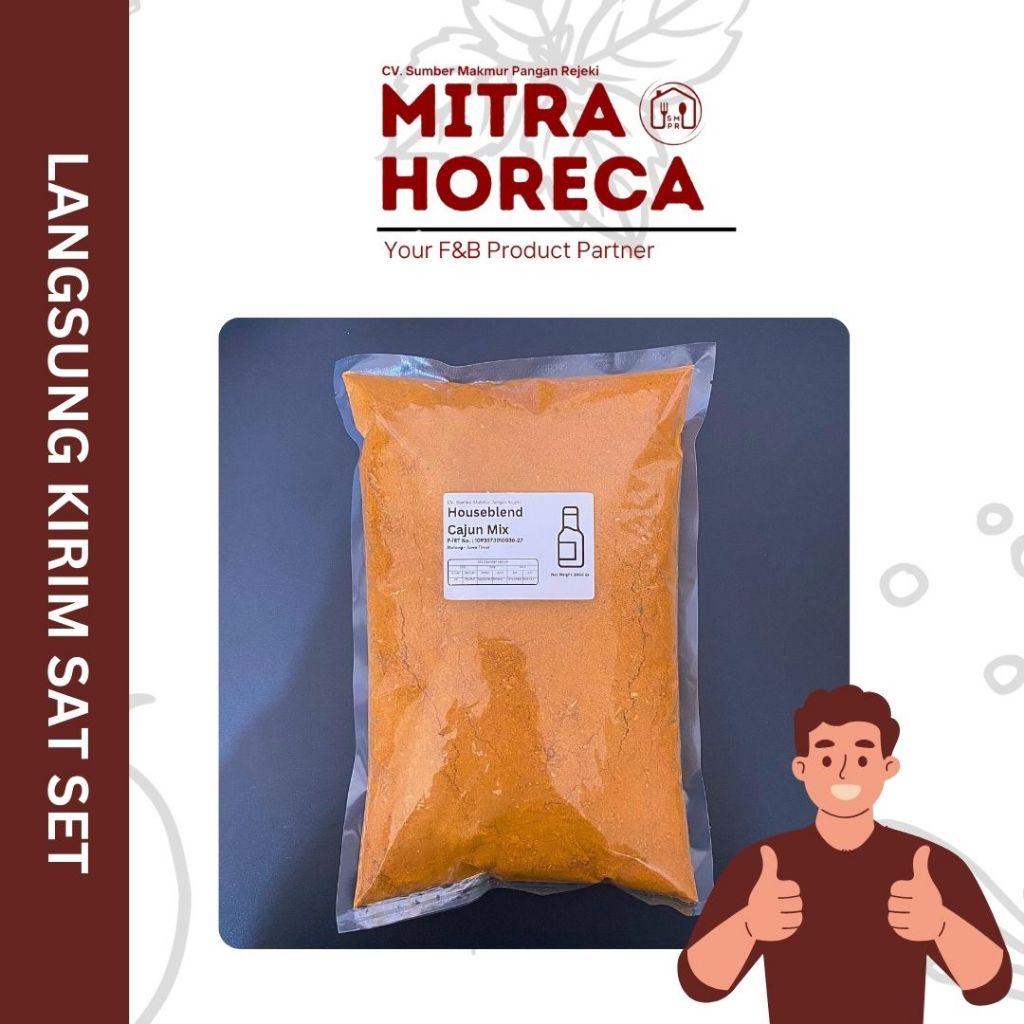

Bumbu Cajun Bubuk 1Kg SMPR / Cajun Seasoning Powder / SMPR-Kemasan-1Kg