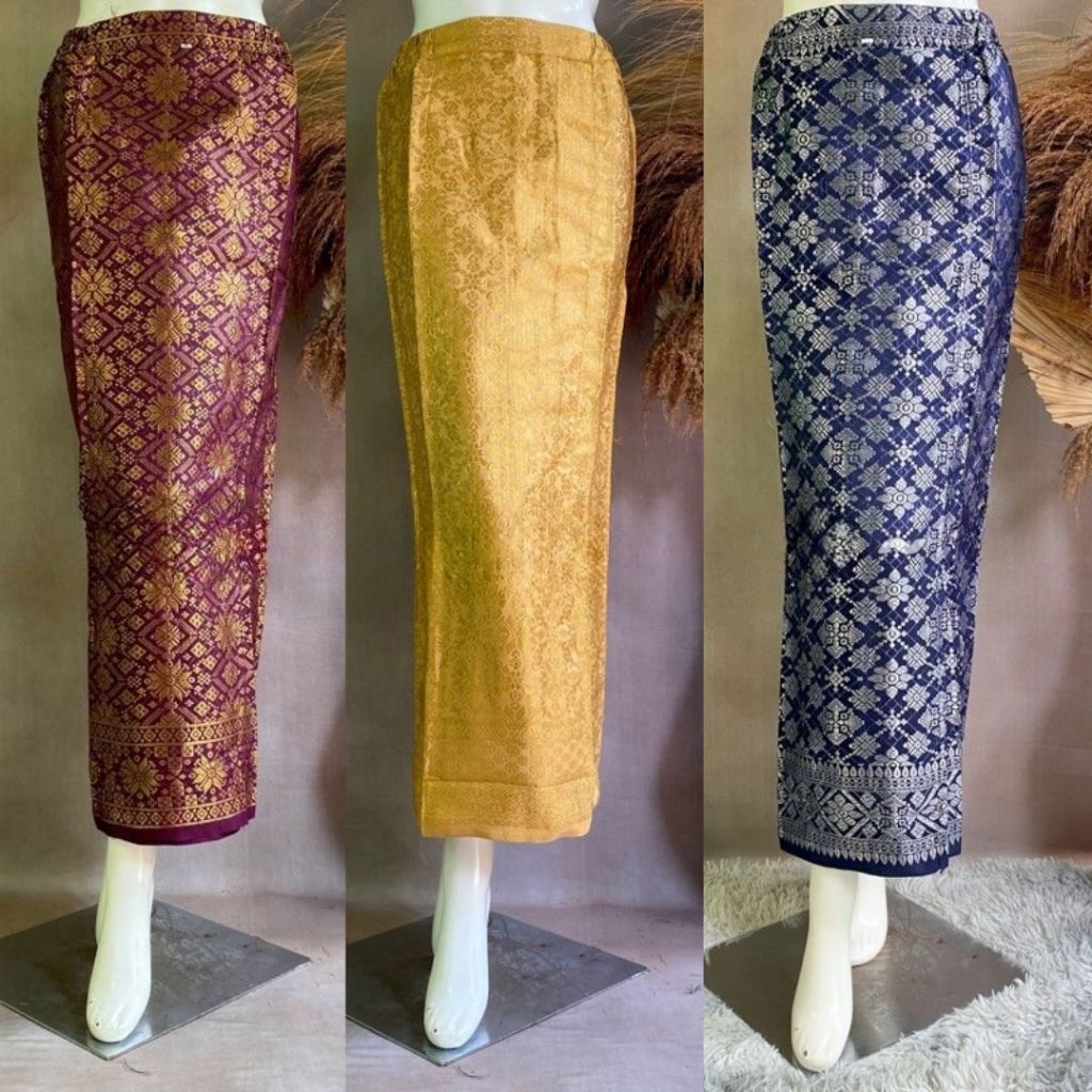 Rok Span Songket  / Rok Songket Instan Bordir Bawahan Kebaya