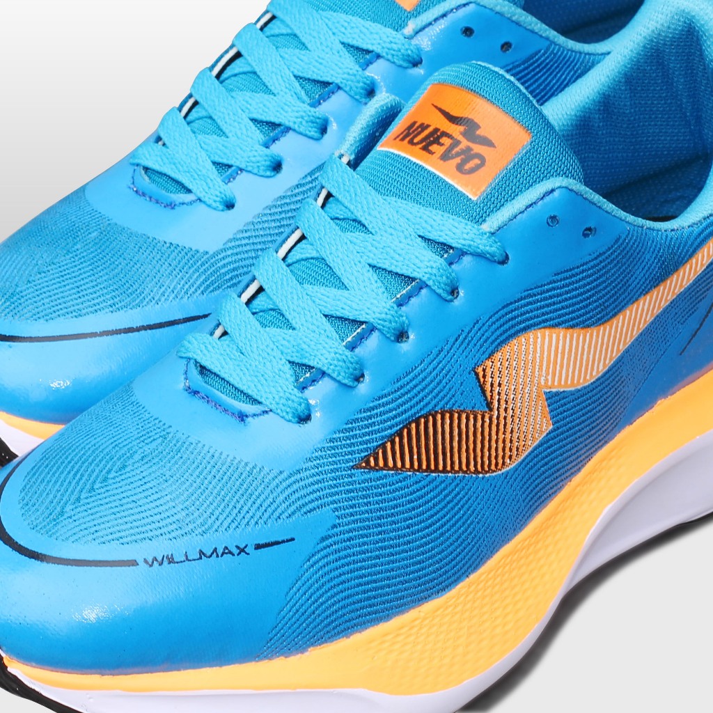 terbaru sepatu lari pria nuevo - wilmax running shoes jogging olahraga ringan murah