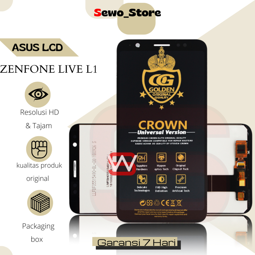 LCD ASUS ZENFONE LIVE L1 / TOUCHSCREEN ASUS LIVE L1 / L2 X00RD ZA550KL ORIGINAL FULLSET COMPLETE