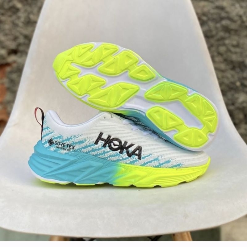 SEPATU HOKA PUTIH HIJAU STABILO HOKA PRIA SEPATU HOKKA ATR7 RUNING COWOK 38-43