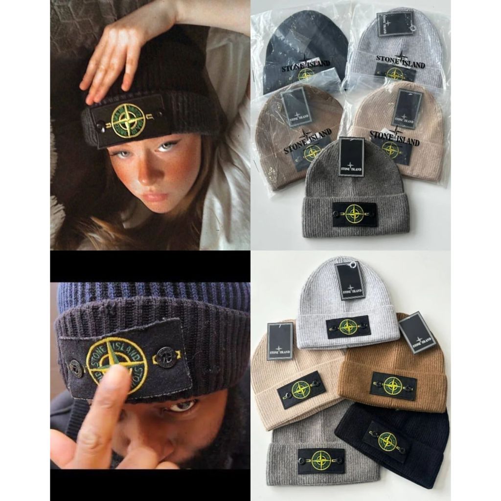Topi Kupluk StoneIsland Trikota Beanie Hat