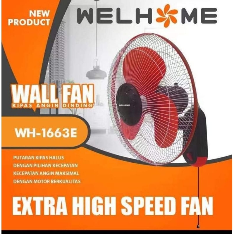 KIPAS WELLHOME DINDING 16INCH