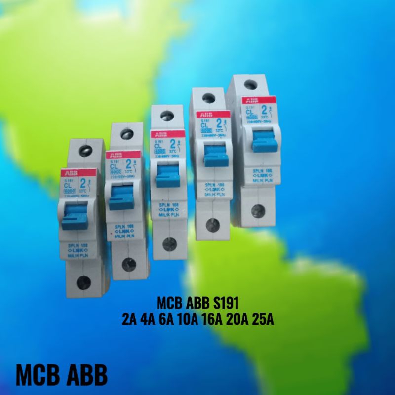 MCB ABB  2A 4A 6A 10A 16A BEKAS CUKUB BAIK