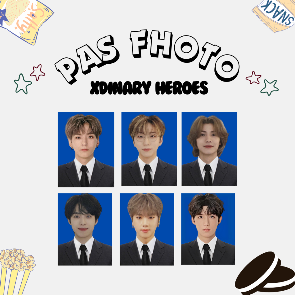 PAS FOTO XDINARY HEROES 3x4 (Harga 4PCS) ID PHOTO KPOP IDOL (PO BACA DESKRIPSI)