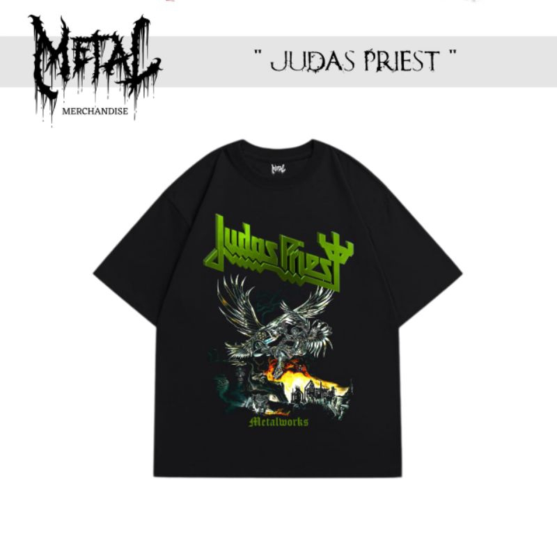 Kaos Judas Priest original t-shirt Judas Priest kaos band metal luar negeri original