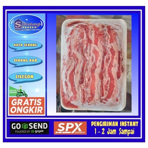 

Daging Slash, Yosinoya 500gr, Slice Daging Sapi Slash,Serang Frozen