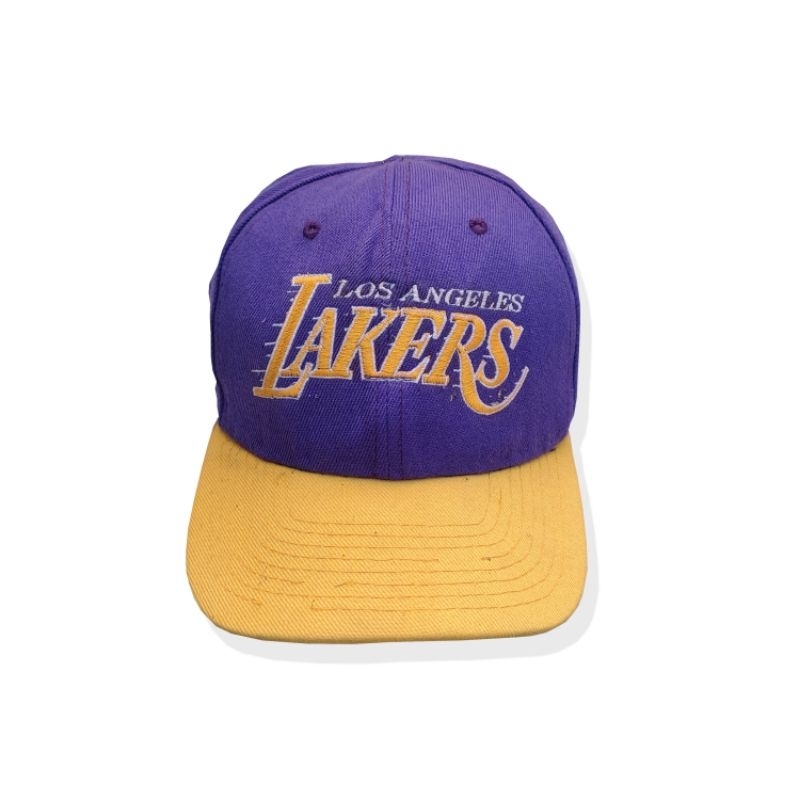 VINTAGE NBA LOS ANGELES LAKERS SNAPBACK CAPS SECOND