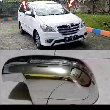 Cover spion  tutup batok spion Innova old lama cover spion Innova new cover grand innova +lampu spio