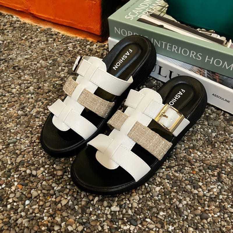Sandal Wanita Platform Slip On Viral Hak 3 Cm Sandal Wanita Korean style Terbaru Sandal Wanita Remaj