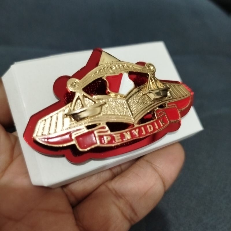 brevet wing pin penyidik polri dasar akrilik mika