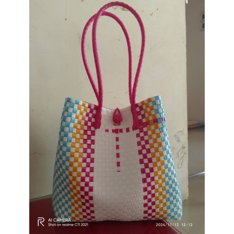 TAS ANYAM BAHAN JALI PREMIUM UKURAN L STANDAR