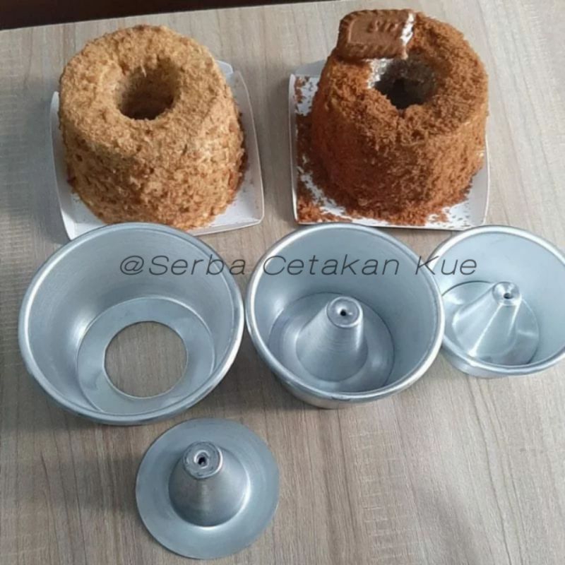 Loyang Chiffon Mini Press Cetakan Kue Bolu Mini Press Bongkar Pasang Diameter 8 10 12 cm