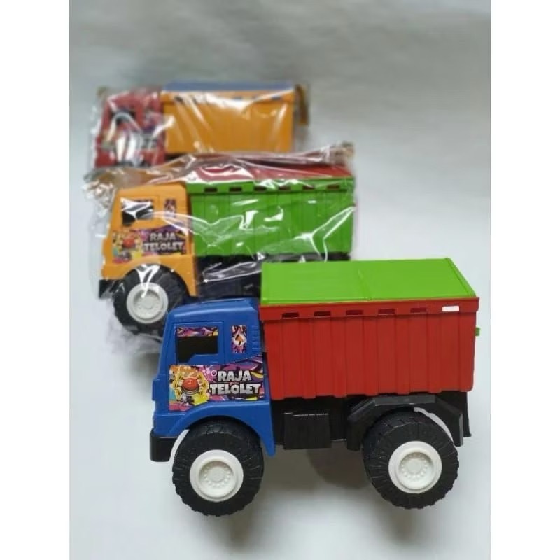 Mainan Mobil truk bak oleng/Truk oleng/Truk bak kayu/Truk bak pasir Tronton