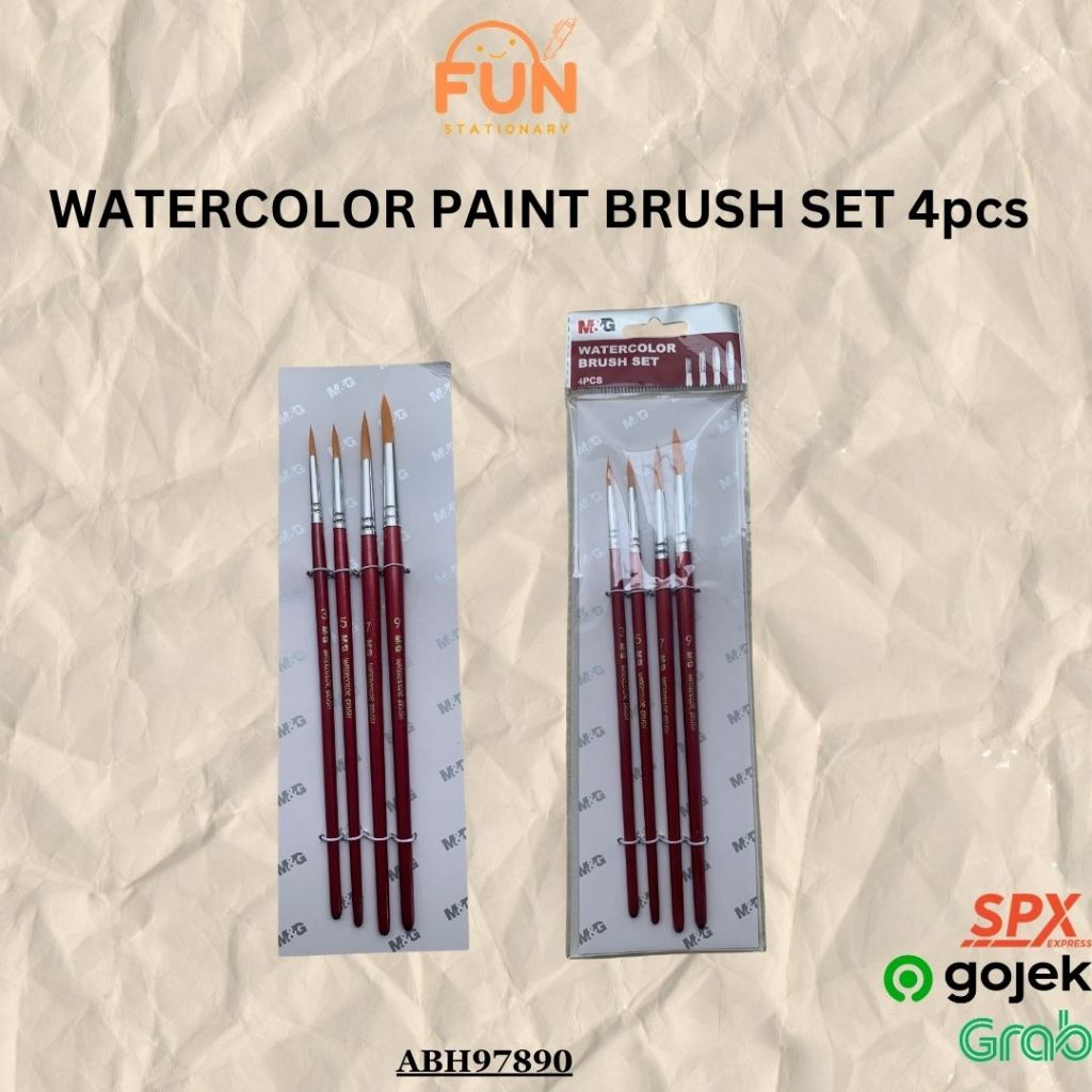 

WATERCOLOR PAINT BRUSH SET 4PCS
