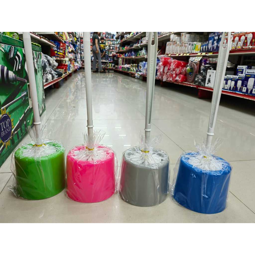 Sikat wc + wadah dudukan gagang panjang