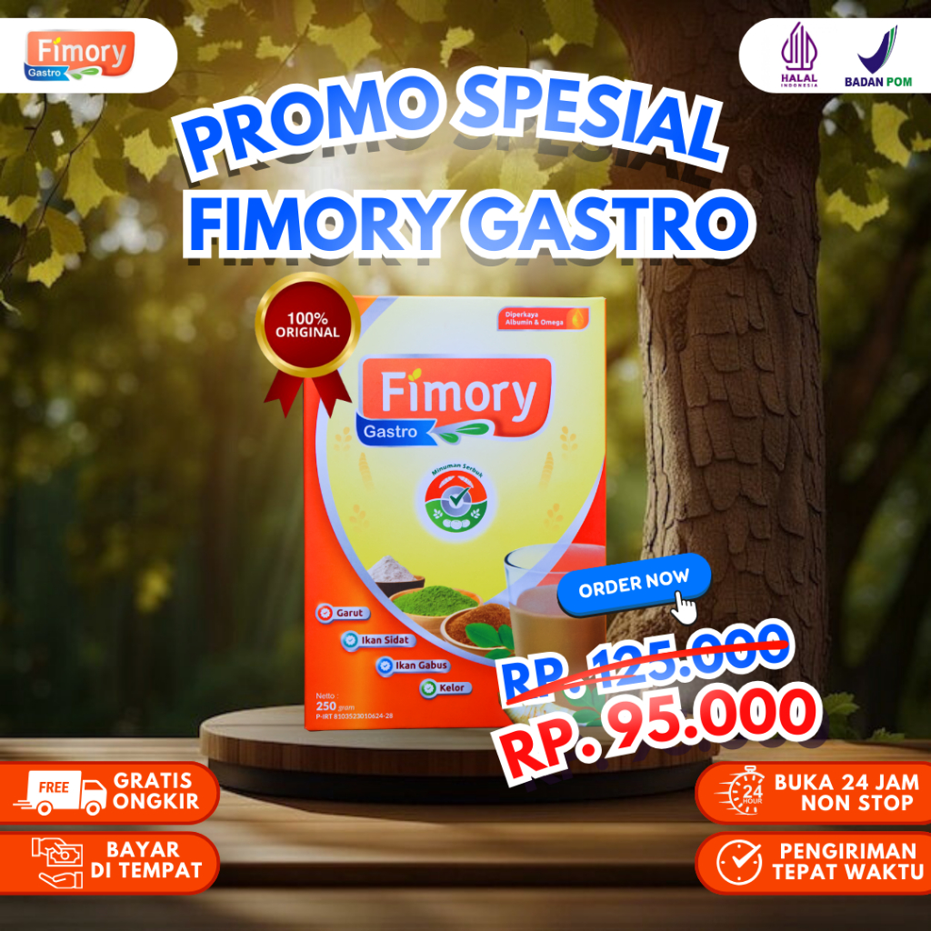 

Fimory Gastro Sereal Umbi Garut Solusi Ampuh Atasi Asam Lambung, Gerd Maag Luka Lambung - Original 250gr