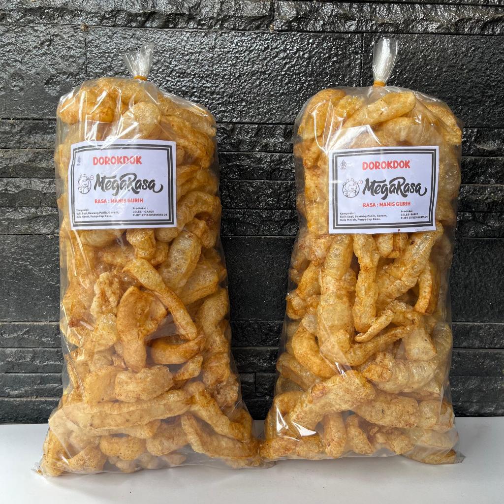 

2 Ball Dorokdok/Kerupuk Kulit Sapi -+250 Gram Rasa Manis Gurih
