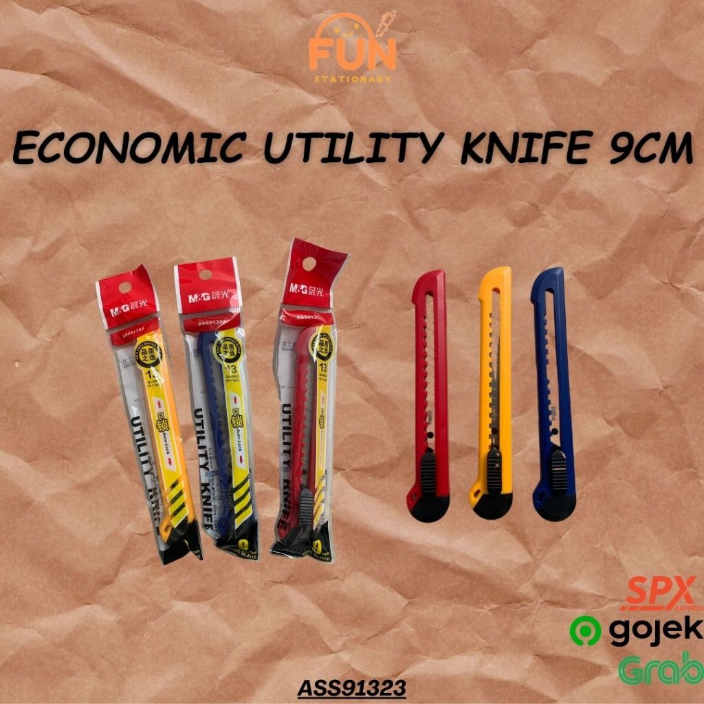 

ECONOMY UTILITY KNIFE 9CM